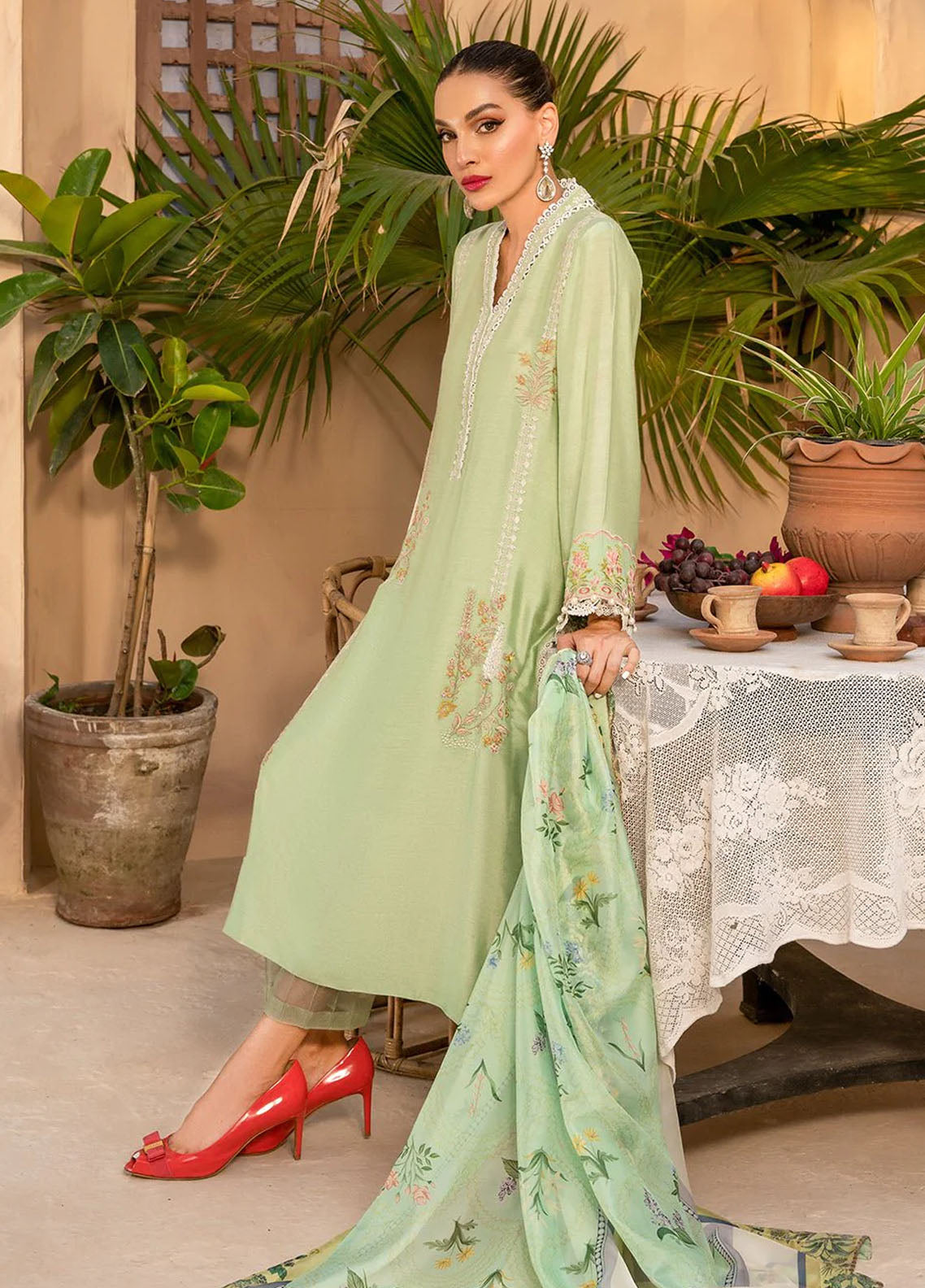 Afshan By Zoya & Fatima Unstitched Eid Ul Adha Collection 2023 Mushk