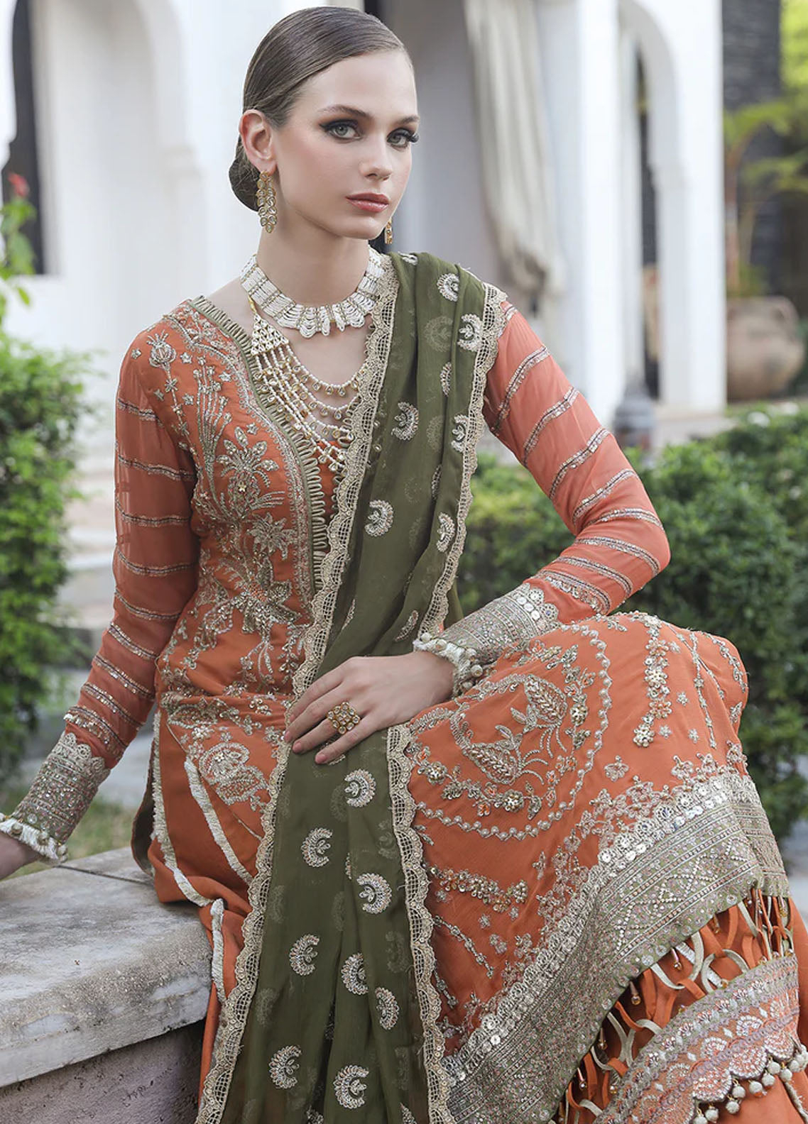 Alif By AJR Couture Unstitched Luxury Chiffon Collection 2023 ALC-03 Flora