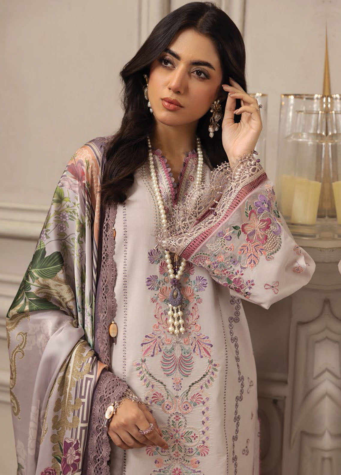 Anaya By Kiran Chaudhry Eid Festive Lawn Collection 2023 AL23-01-Maham