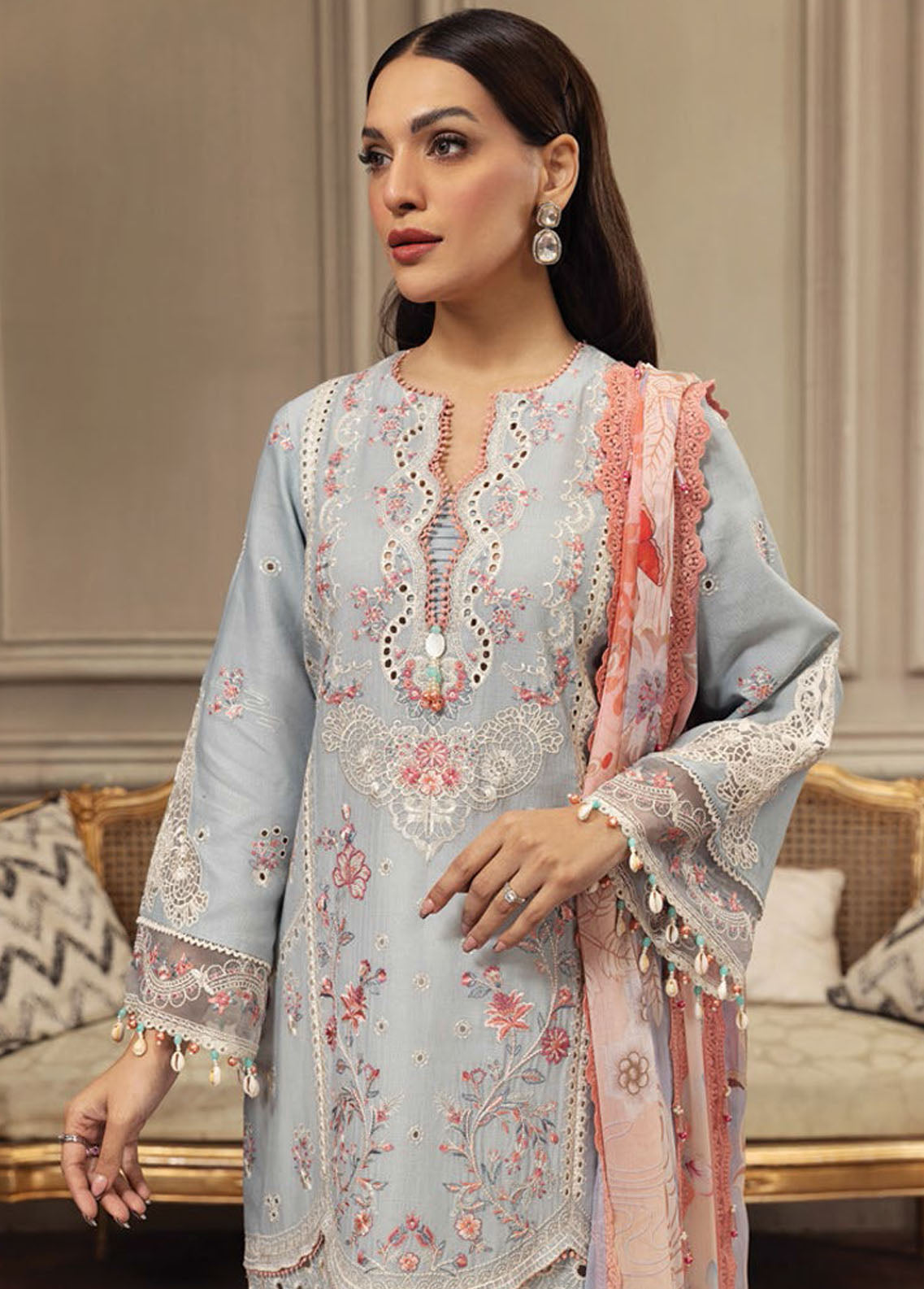 Anaya By Kiran Chaudhry Eid Festive Lawn Collection 2023 AL23-02-Zunaira