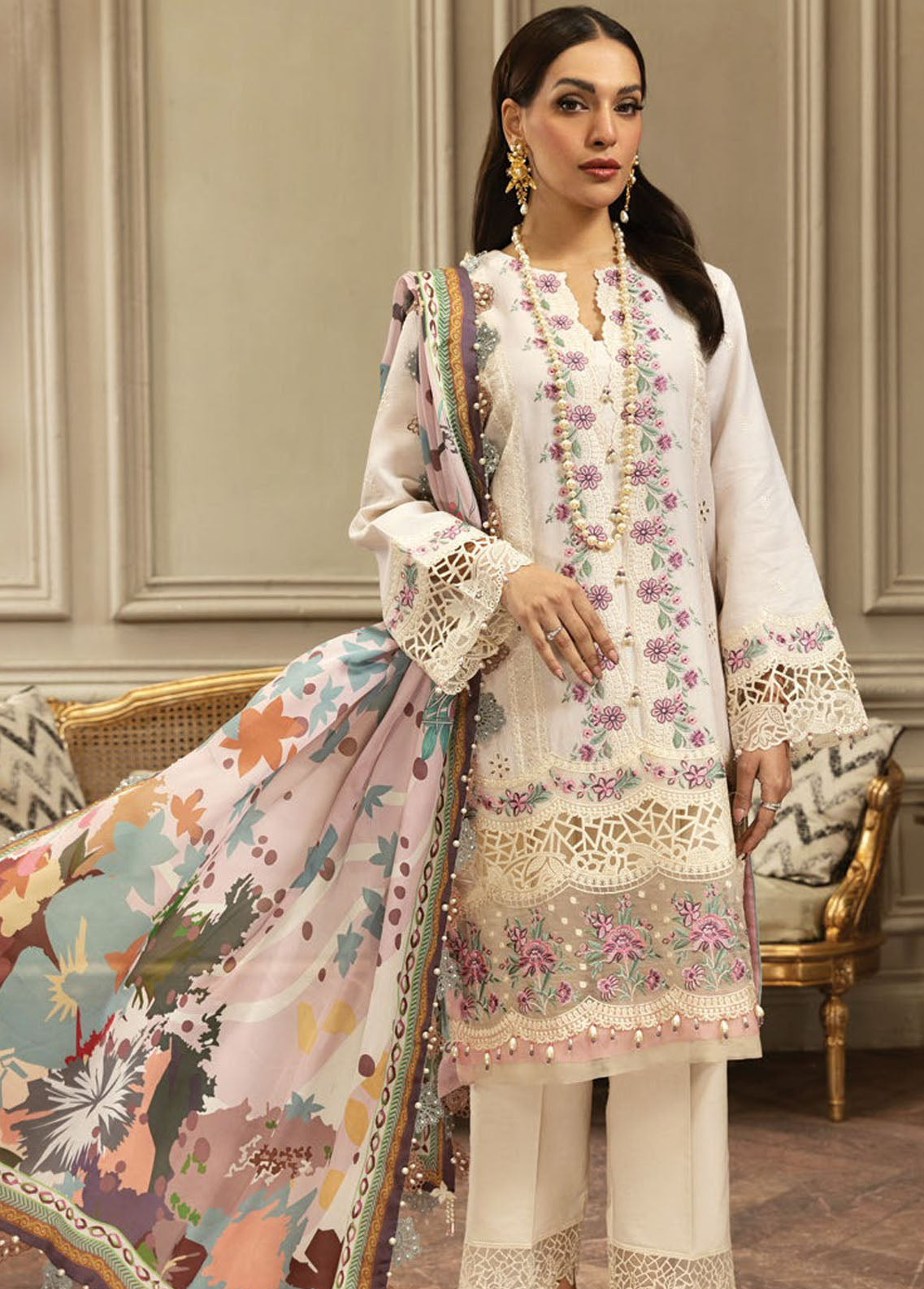 Anaya By Kiran Chaudhry Eid Festive Lawn Collection 2023 AL23-05-Neha