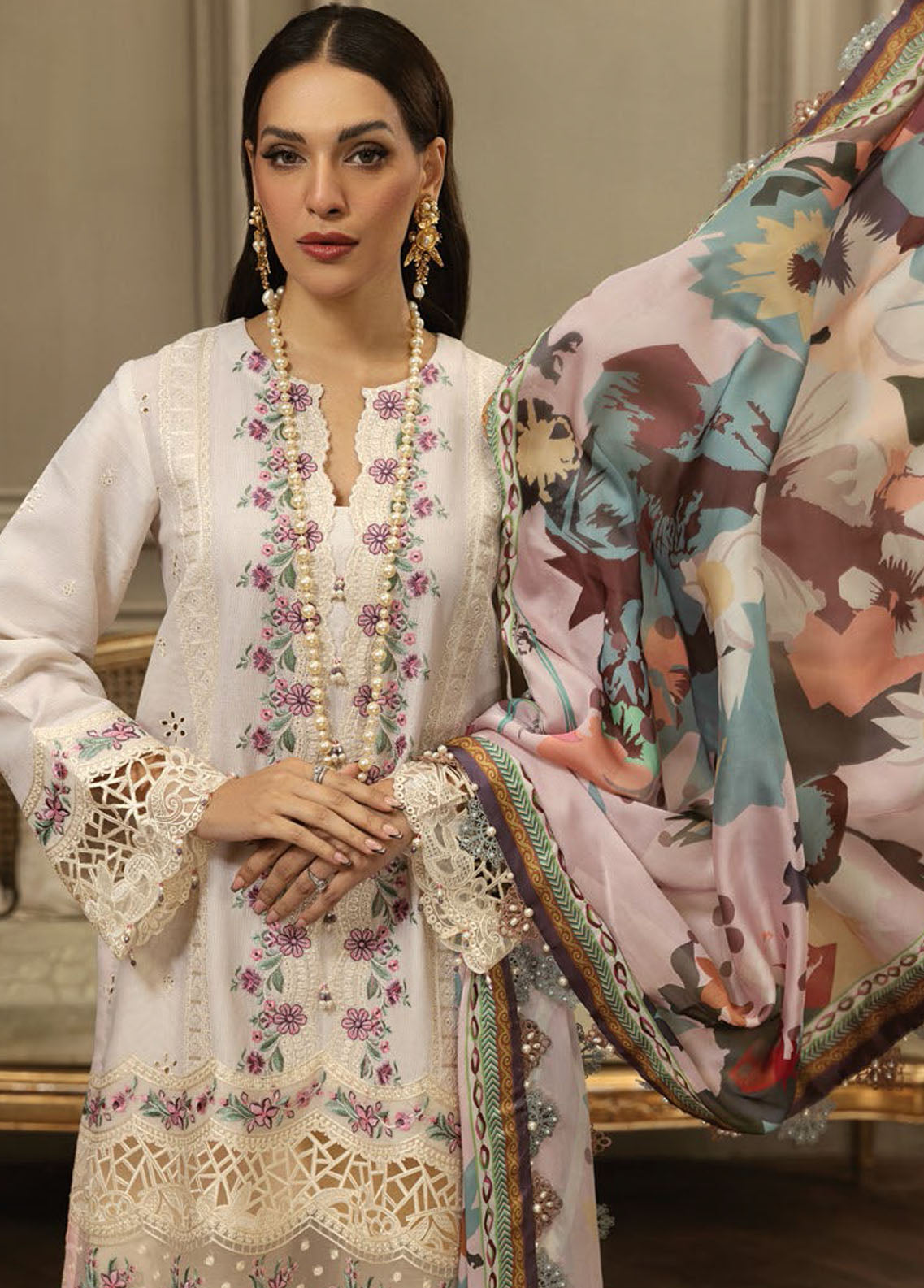 Anaya By Kiran Chaudhry Eid Festive Lawn Collection 2023 AL23-05-Neha