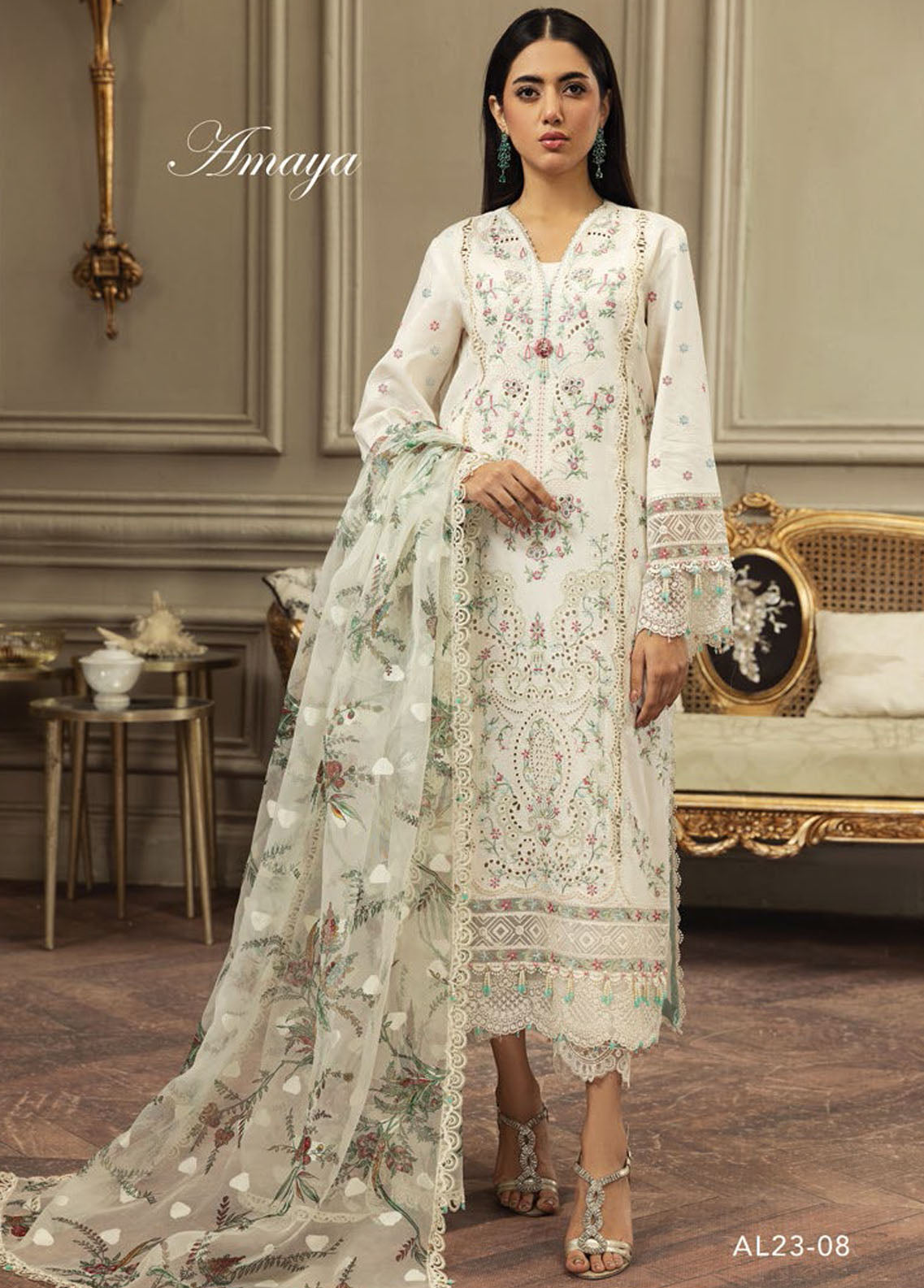 Anaya By Kiran Chaudhry Eid Festive Lawn Collection 2023 AL23-08-Amaya