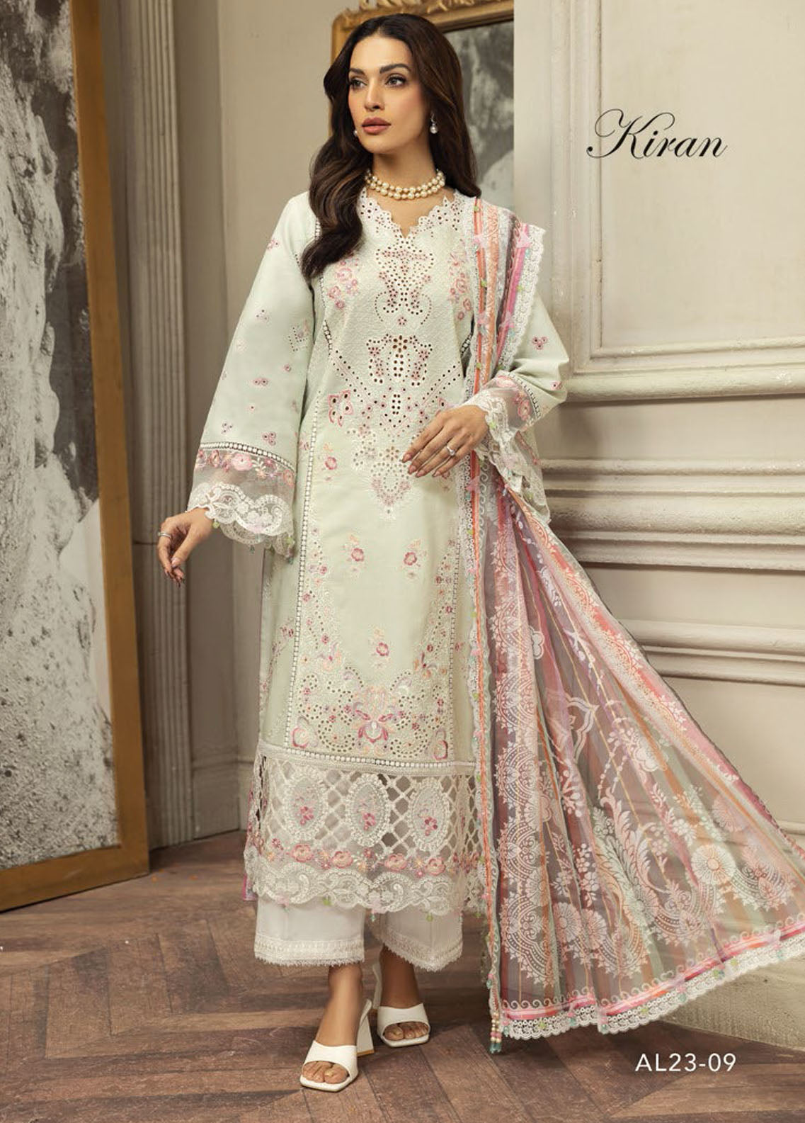 Anaya By Kiran Chaudhry Eid Festive Lawn Collection 2023 AL23-09-Kiran