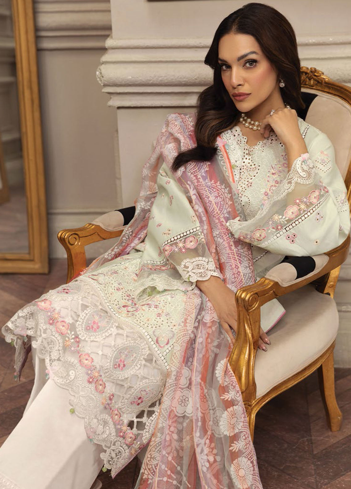 Anaya By Kiran Chaudhry Eid Festive Lawn Collection 2023 AL23-09-Kiran