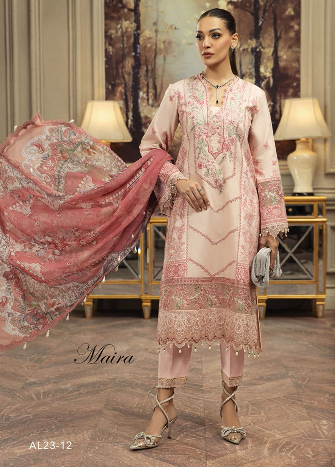 Anaya By Kiran Chaudhry Eid Festive Lawn Collection 2023 AL23-12-Maira