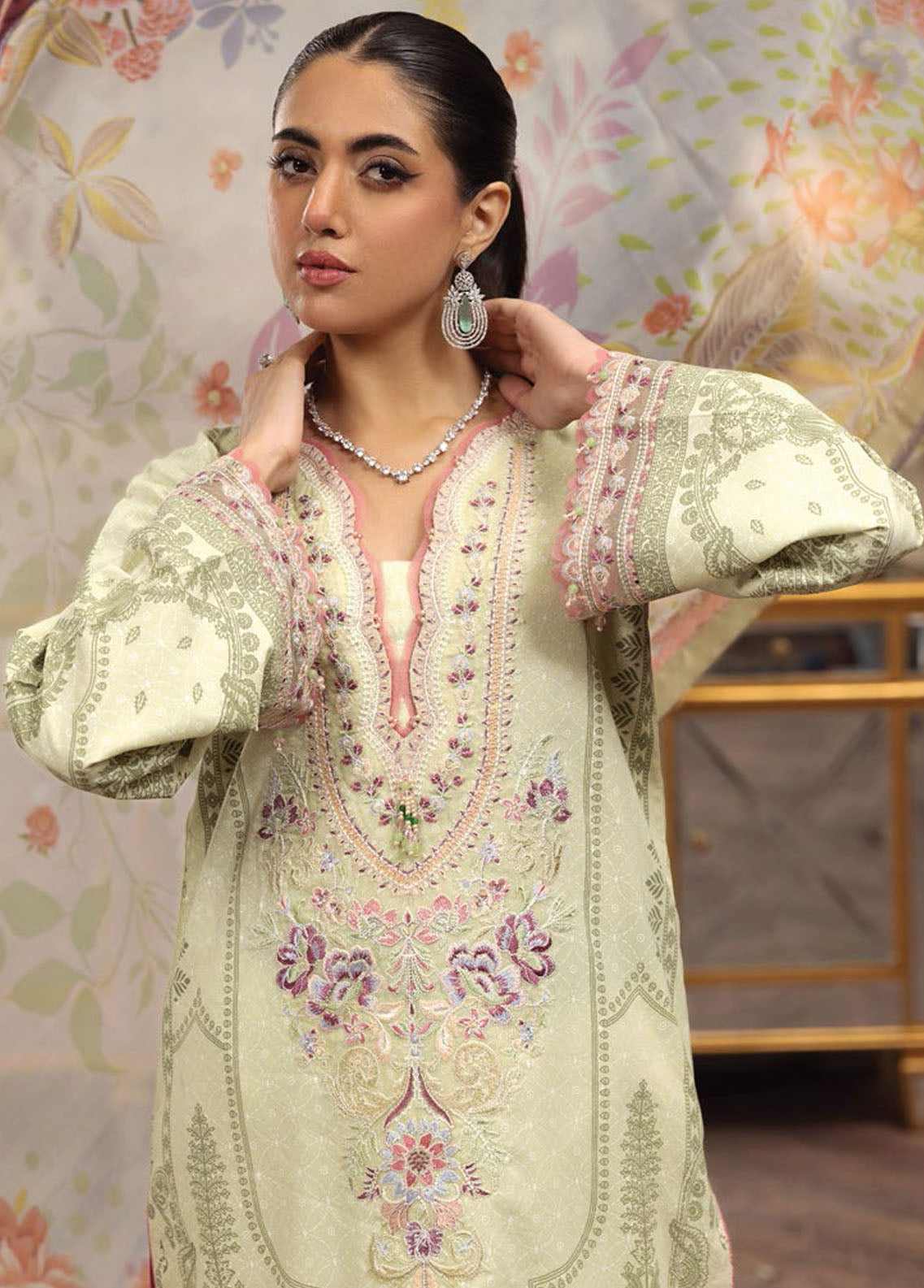 Anaya By Kiran Chaudhry Eid Festive Lawn Collection 2023 AL23-19-Mehreen