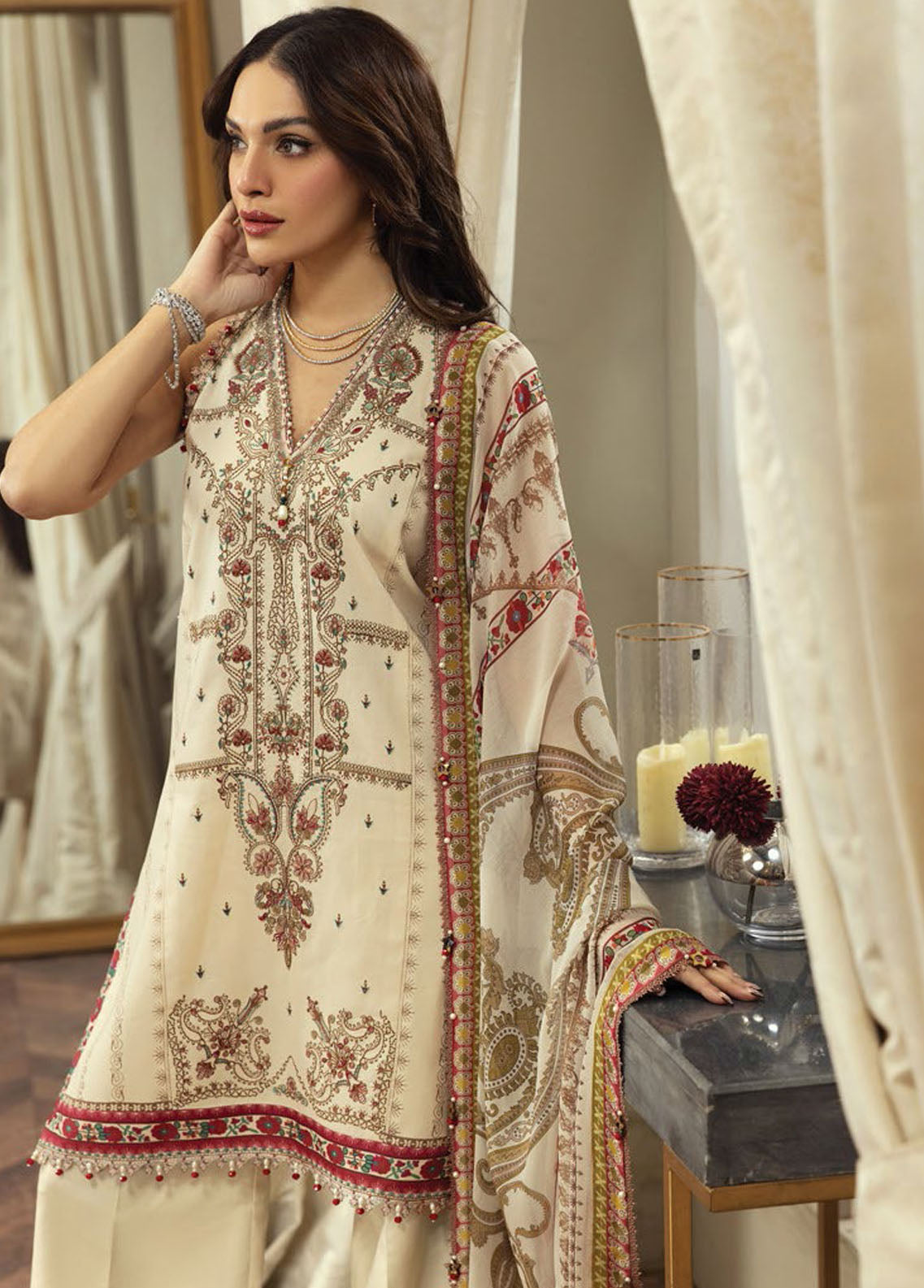 Anaya By Kiran Chaudhry Eid Festive Lawn Collection 2023 AL23-20-Manal