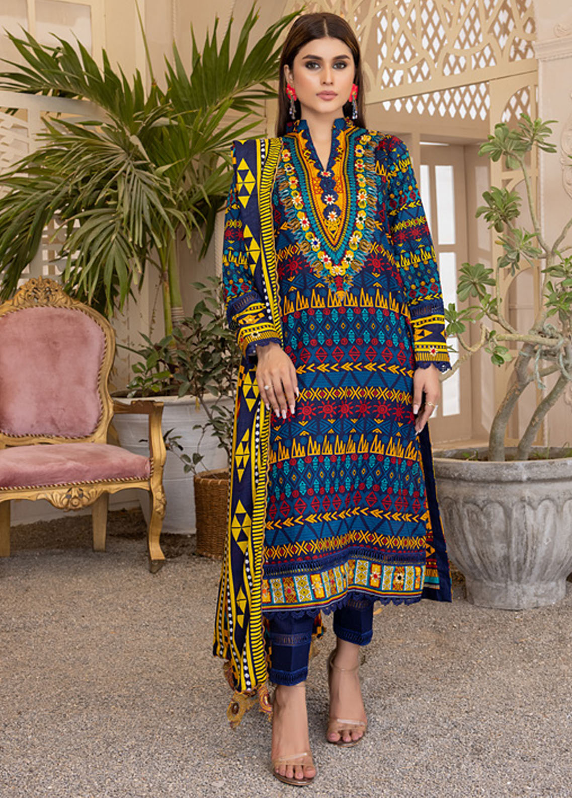 Anum By Al Zohaib Lawn Collection 2023 4B