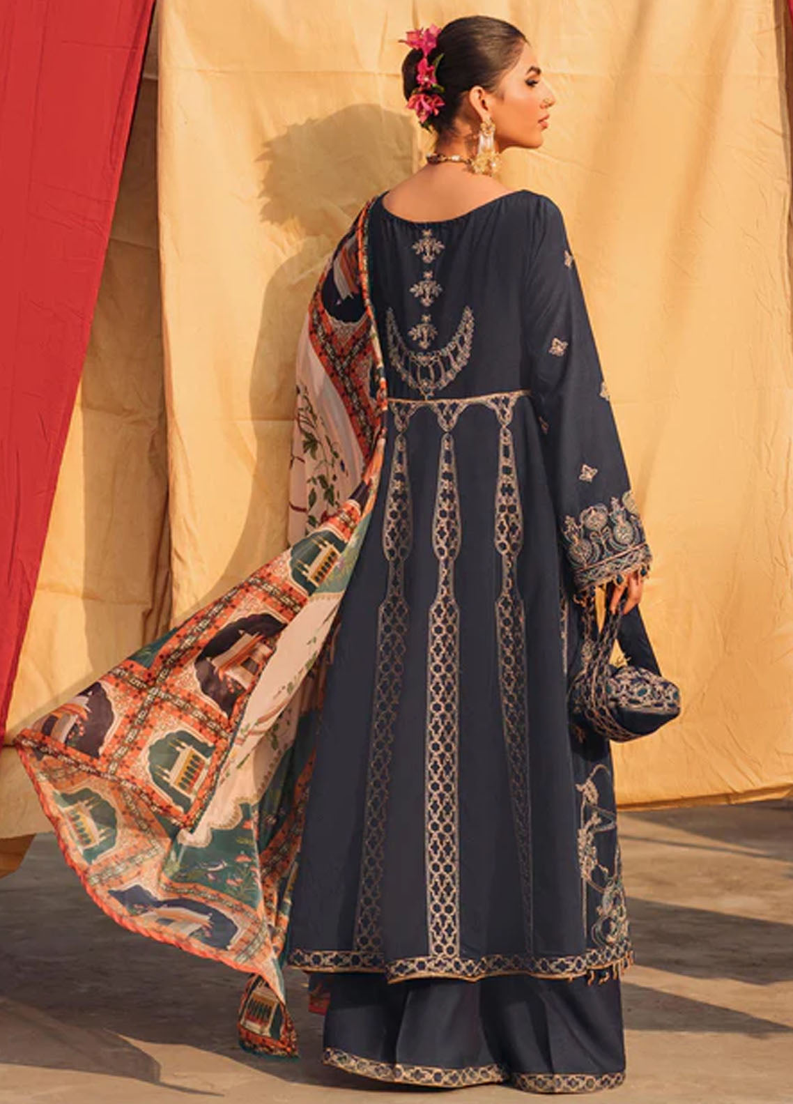 Bahaar Aie By Shurooq Unstitched Luxury Collection 2023 SHQ23BA Panchi
