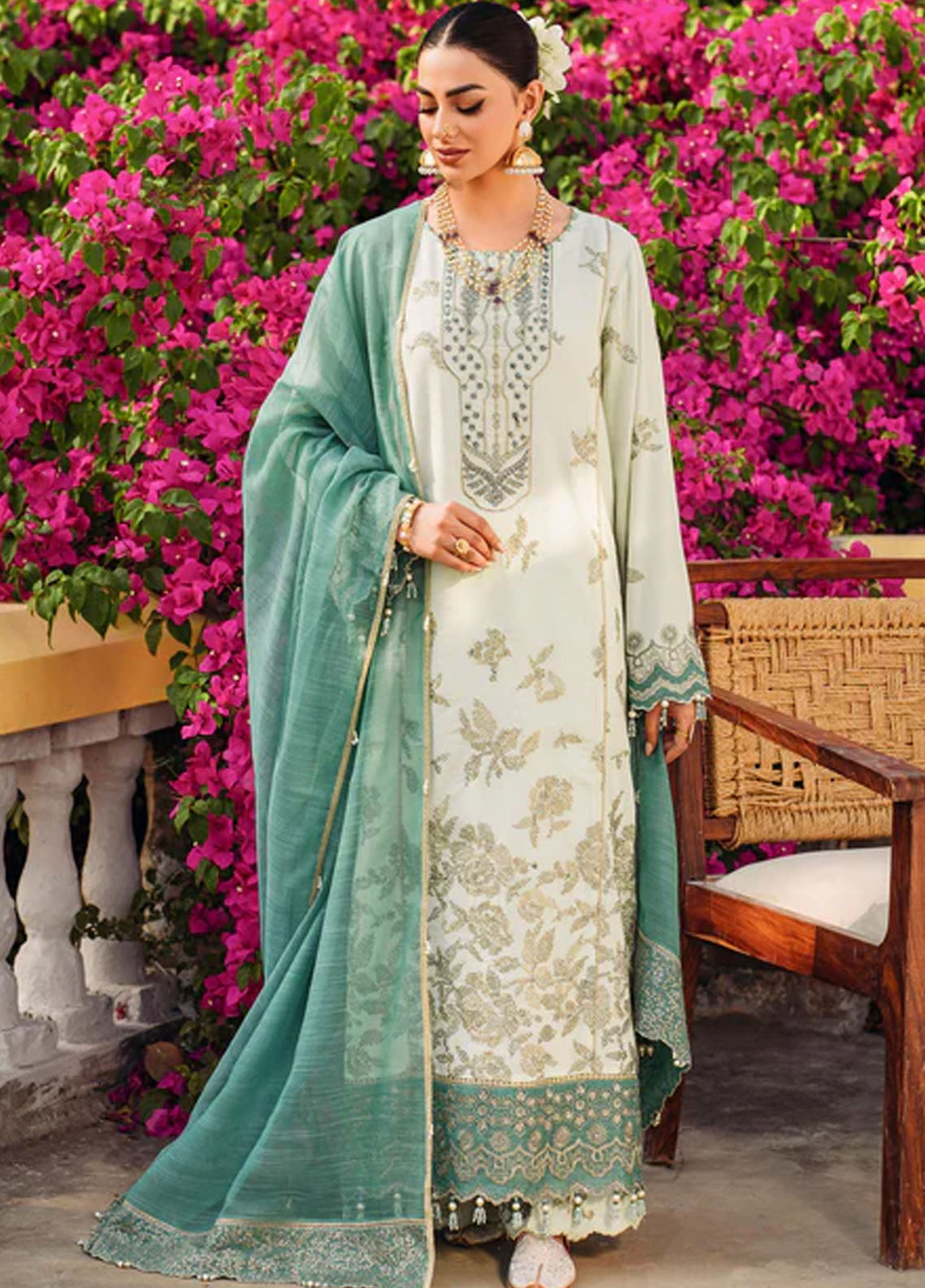 Bahaar Aie By Shurooq Unstitched Luxury Collection 2023 SHQ23BA Geeta