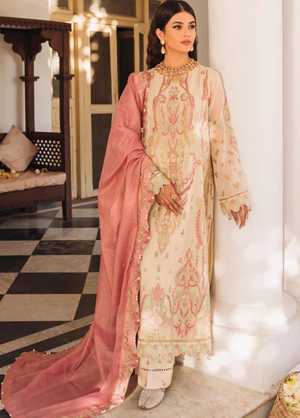 Bahaar Aie By Shurooq Unstitched Luxury Collection 2023 SHQ23BA Radha