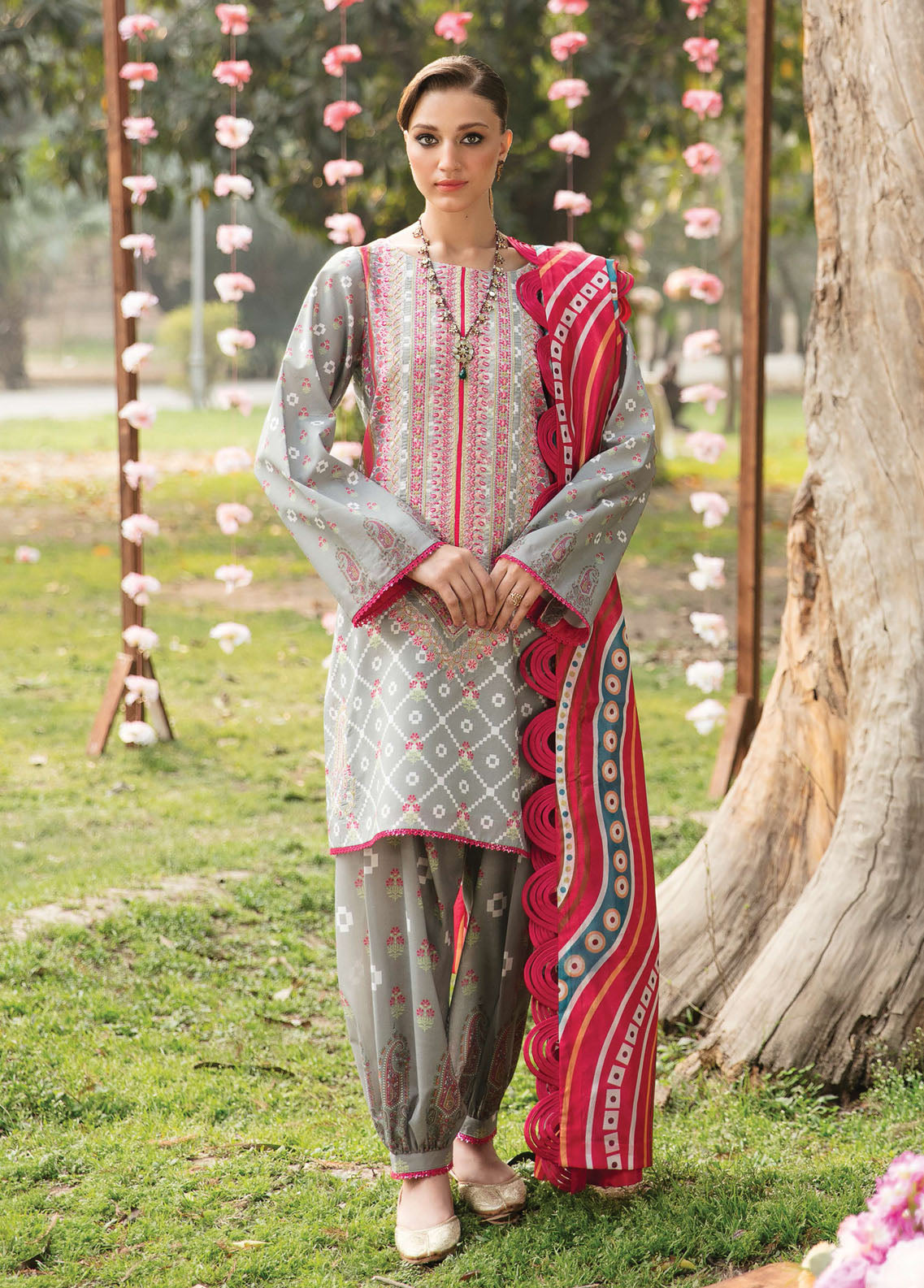 Bahaar By Ayzel Lawn Collection 2023 AZL-23-V1-01 Motia