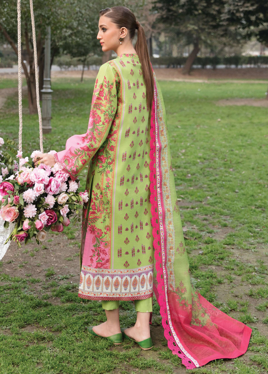 Bahaar By Ayzel Lawn Collection 2023 AZL-23-V1-08 Gulmohar