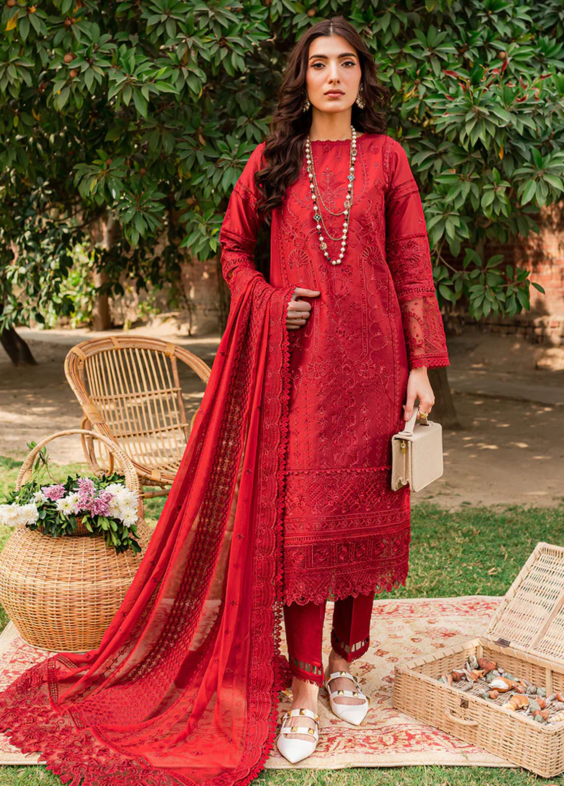 Bahaar By Farasha Eid Festive Lawn Collection 2023 02 Gulabi