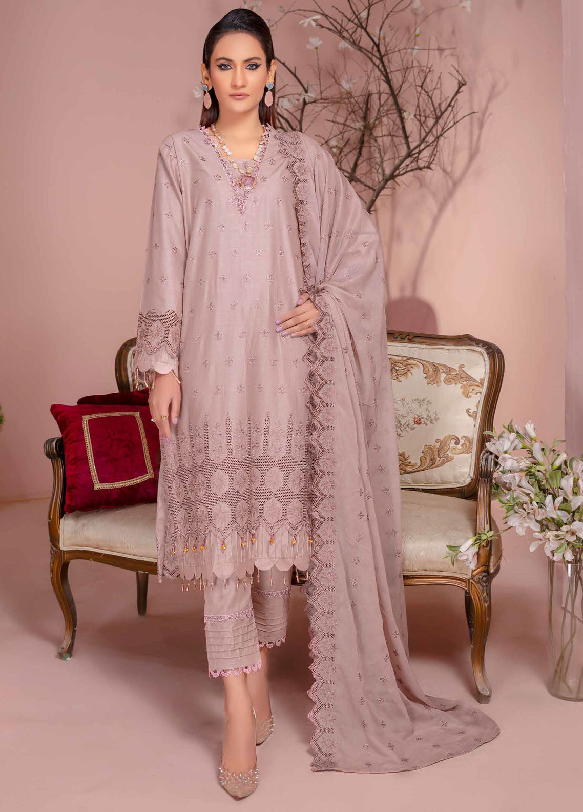 Bareeze By Aalaya Embroidered Lawn Vol-4 D-07