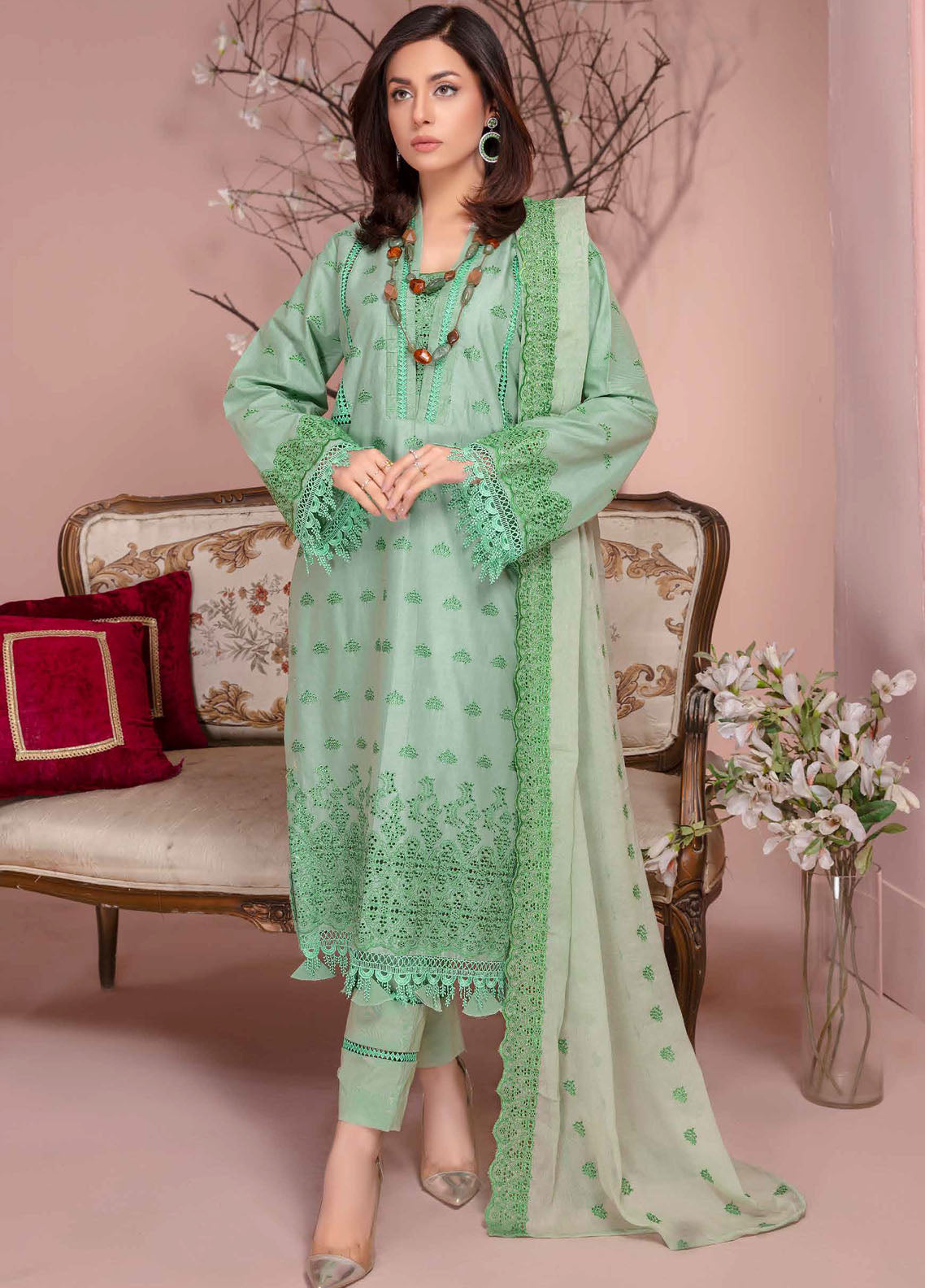 Bareeze By Aalaya Embroidered Lawn Vol-4 D-08
