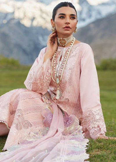 Crimson Luxury Lawn Collection 2023 by Saira Shakira 4B Blush