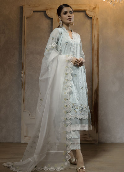 Dhanak Luxury Pret Munar 2 Piece Suit DA-2065 SKY BLUE