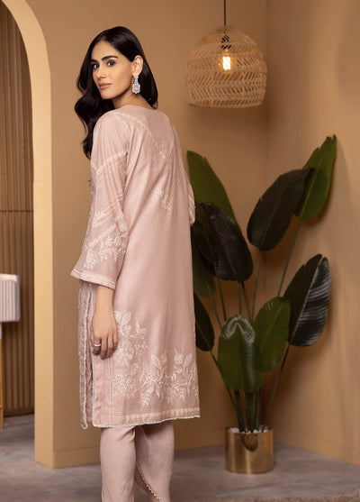 Dhanak Luxury Pret Khaadi Net 2 Piece Suit DA-2121 PEACH