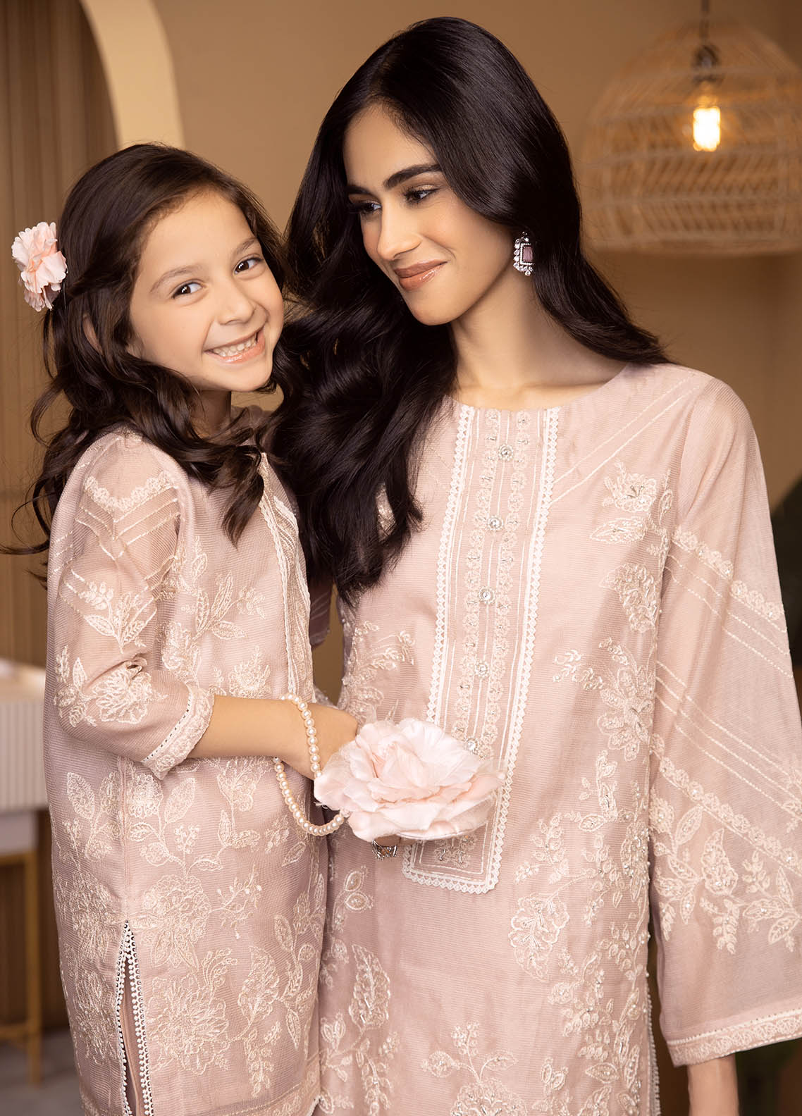 Dhanak Luxury Pret Khaadi Net 2 Piece Suit DA-2121 PEACH