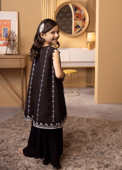 Dhanak Luxury Pret Cotton Silk 2 Piece Suit DK-0143 BLACK