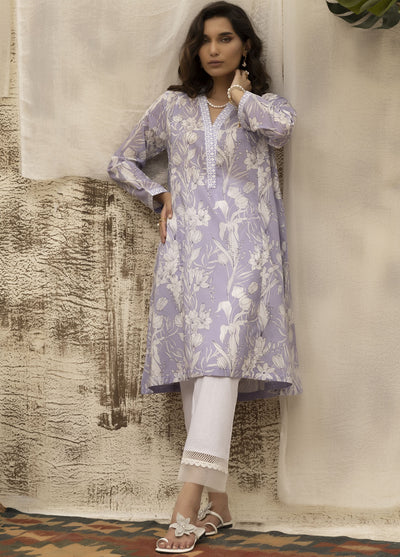 Dhanak Casual Pret Printed Lawn Shirt DC-0476 PURPLE