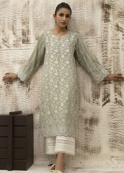 Dhanak Casual Pret Embroidered Lawn Shirt DC-0467 GREEN