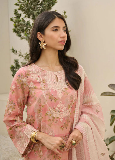 Dhanak Summer Basics Unstitched Collection 2023 DU-3141 PEACH