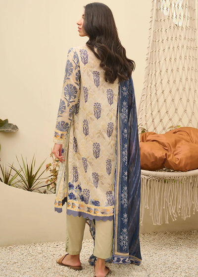 Dhanak Summer Basics Unstitched Collection 2023 DU-3151 BEIGE