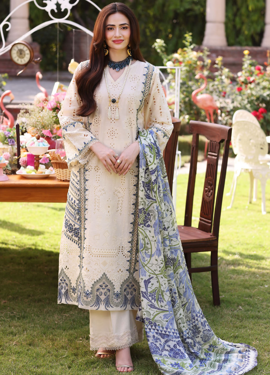 Elaf Festive Chikankari Collection 2023 ECF-07