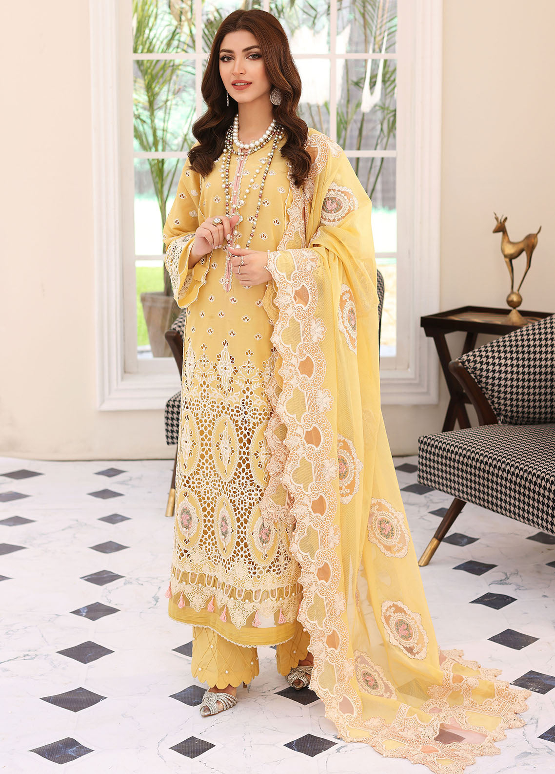 Elaf Festive Chikankari Lawn Collection ELC-03A