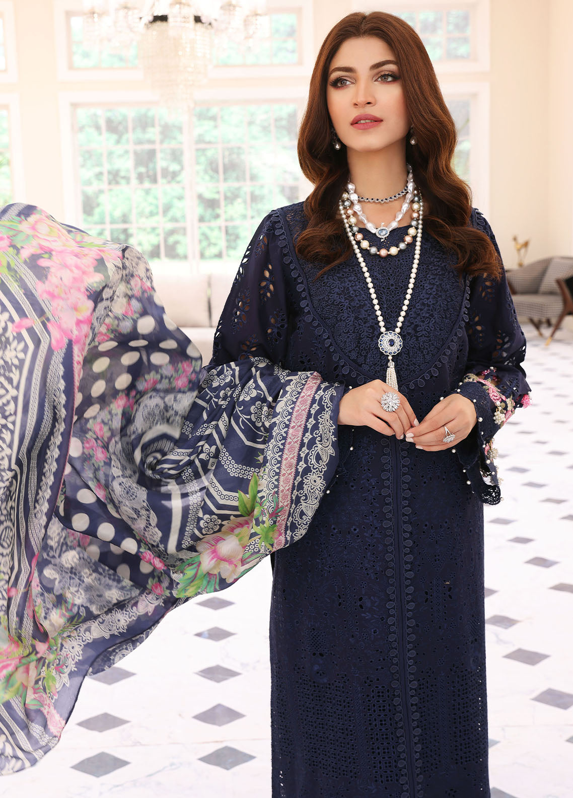 Elaf Festive Chikankari Lawn Collection ELC-04