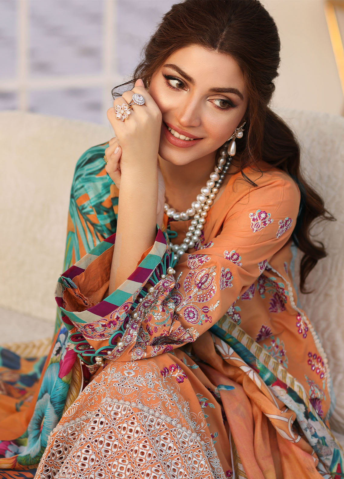 Elaf Festive Chikankari Lawn Collection ELC-06