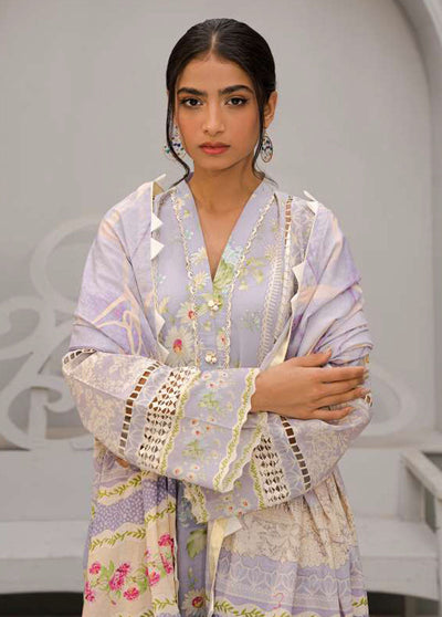 Elaf Embroidered Lawn Suits Unstitched 3 Piece EF23L EPP-01B - Summer Collection