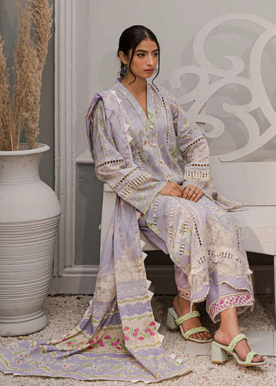 Elaf Embroidered Lawn Suits Unstitched 3 Piece EF23L EPP-01B - Summer Collection