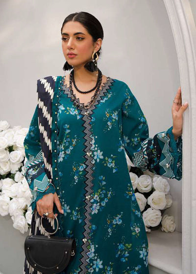 Elaf Embroidered Lawn Suits Unstitched 3 Piece EF23L EPP-03B - Summer Collection
