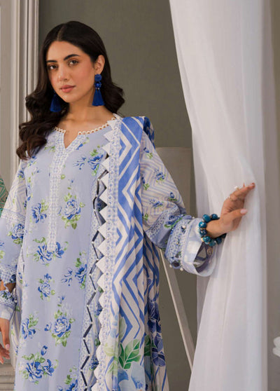 Elaf Embroidered Lawn Suits Unstitched 3 Piece EF23L EPP-04A - Summer Collection
