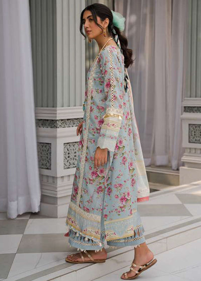 Elaf Embroidered Lawn Suits Unstitched 3 Piece EF23L EPP-07B - Summer Collection