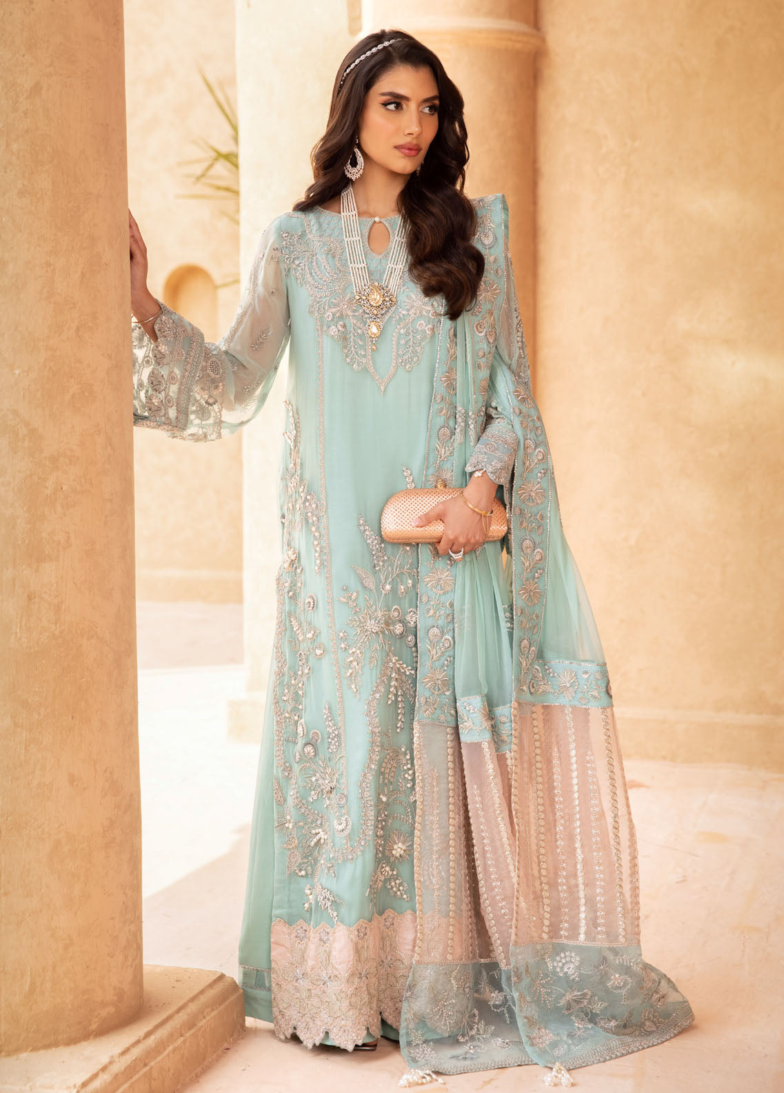 Elanora By Nureh Embroidered Chiffon Collection 2023 NEL-24