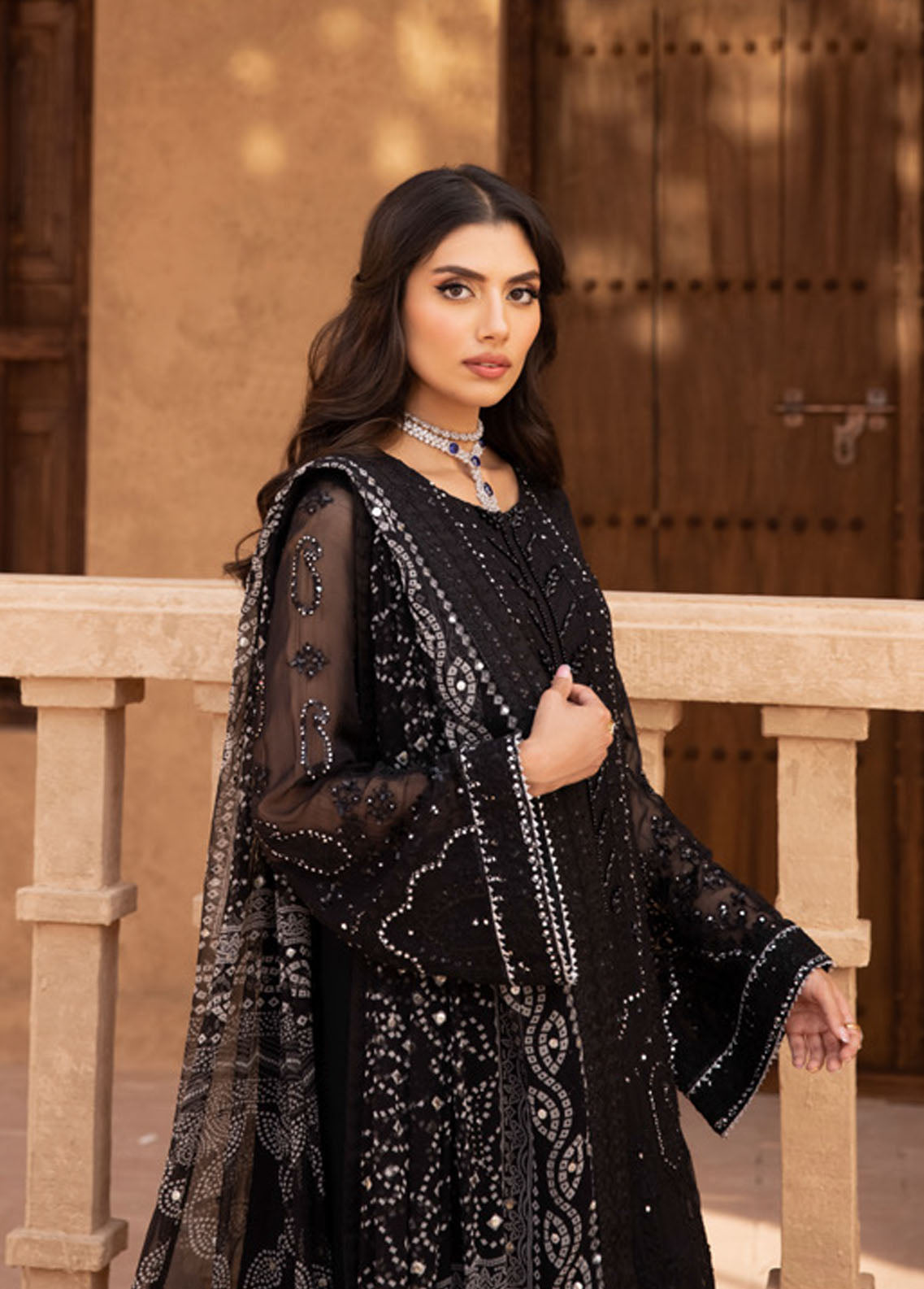 Elanora By Nureh Embroidered Chiffon Collection 2023 NEL-25