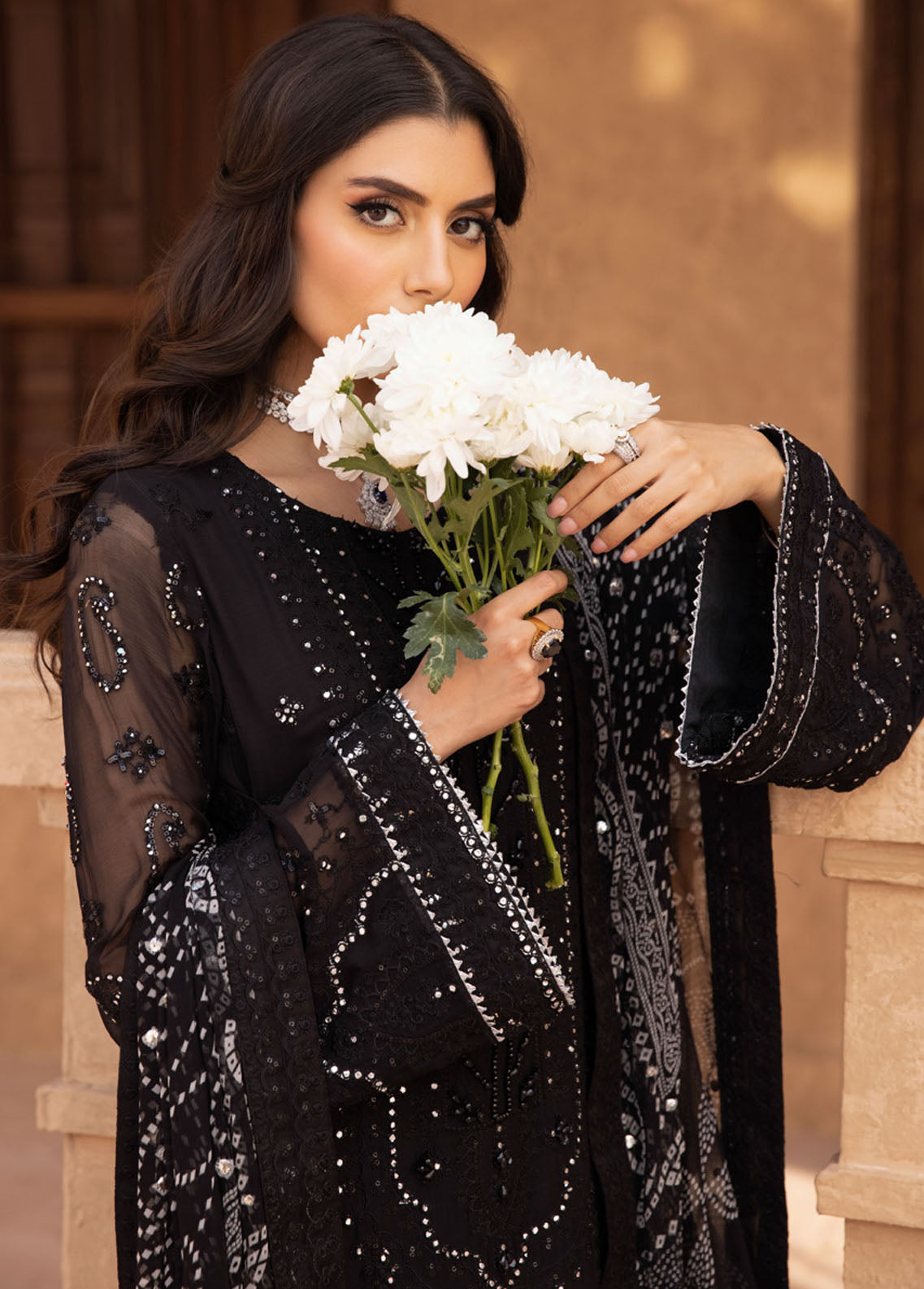 Elanora By Nureh Embroidered Chiffon Collection 2023 NEL-25