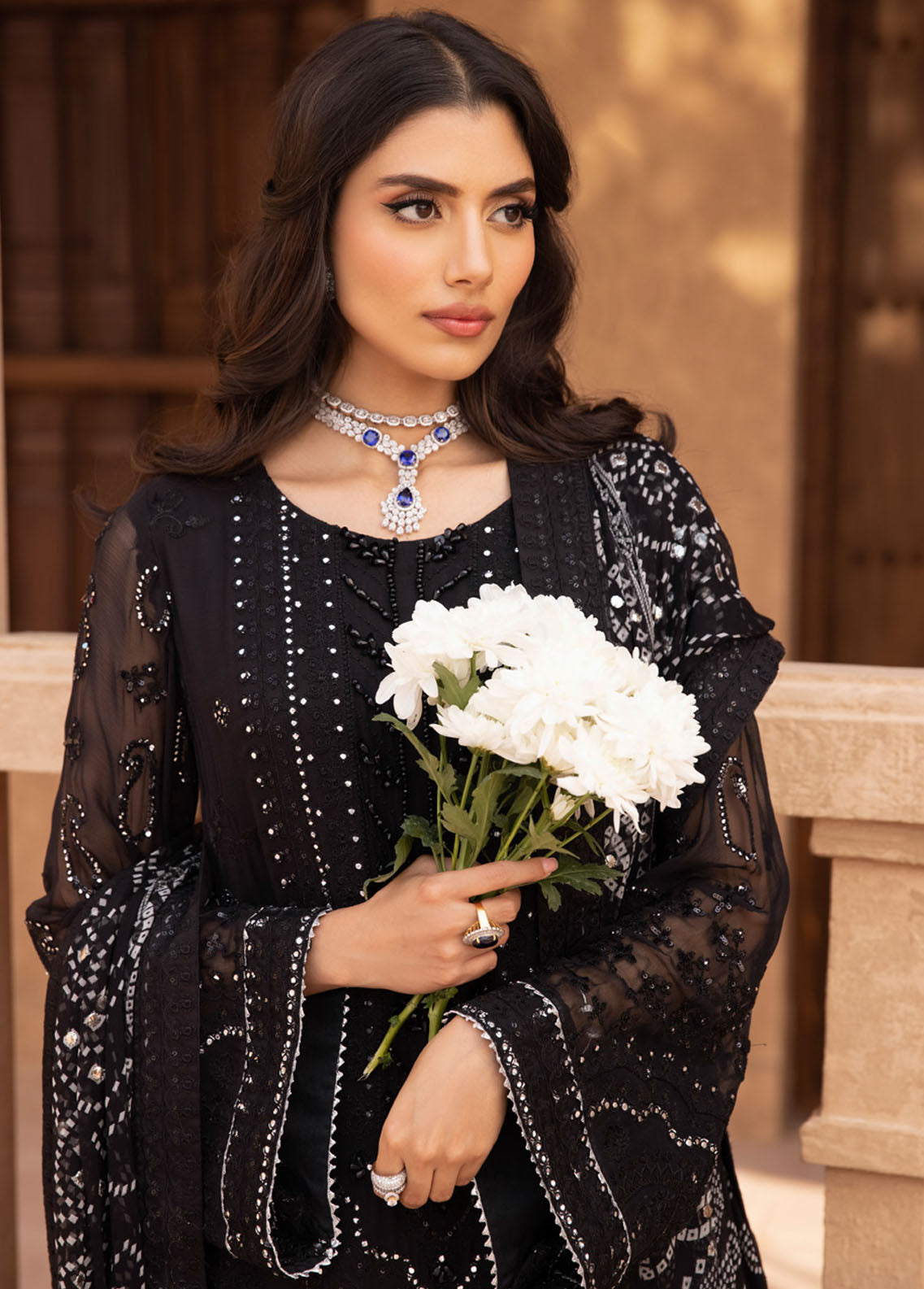 Elanora By Nureh Embroidered Chiffon Collection 2023 NEL-25