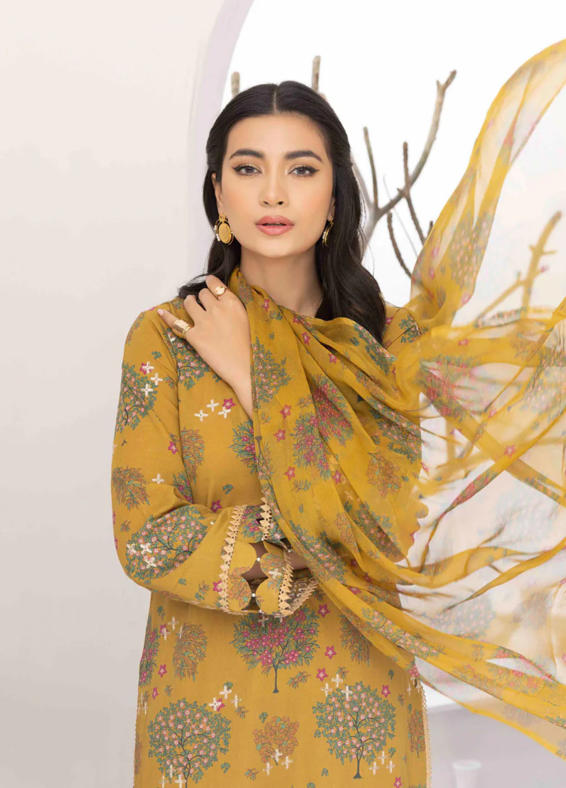 Flora By Panache Embroidered Swiss Lawn Collection D-05