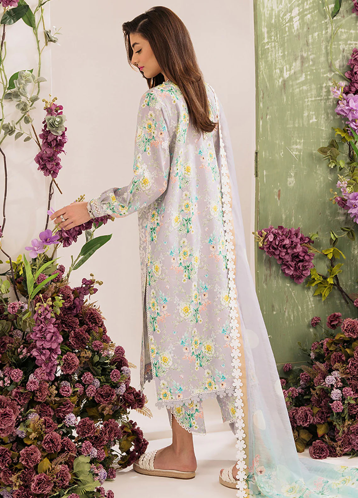 French Garden By Faixa Faixal Unstitched Eid Collection 2023 lily