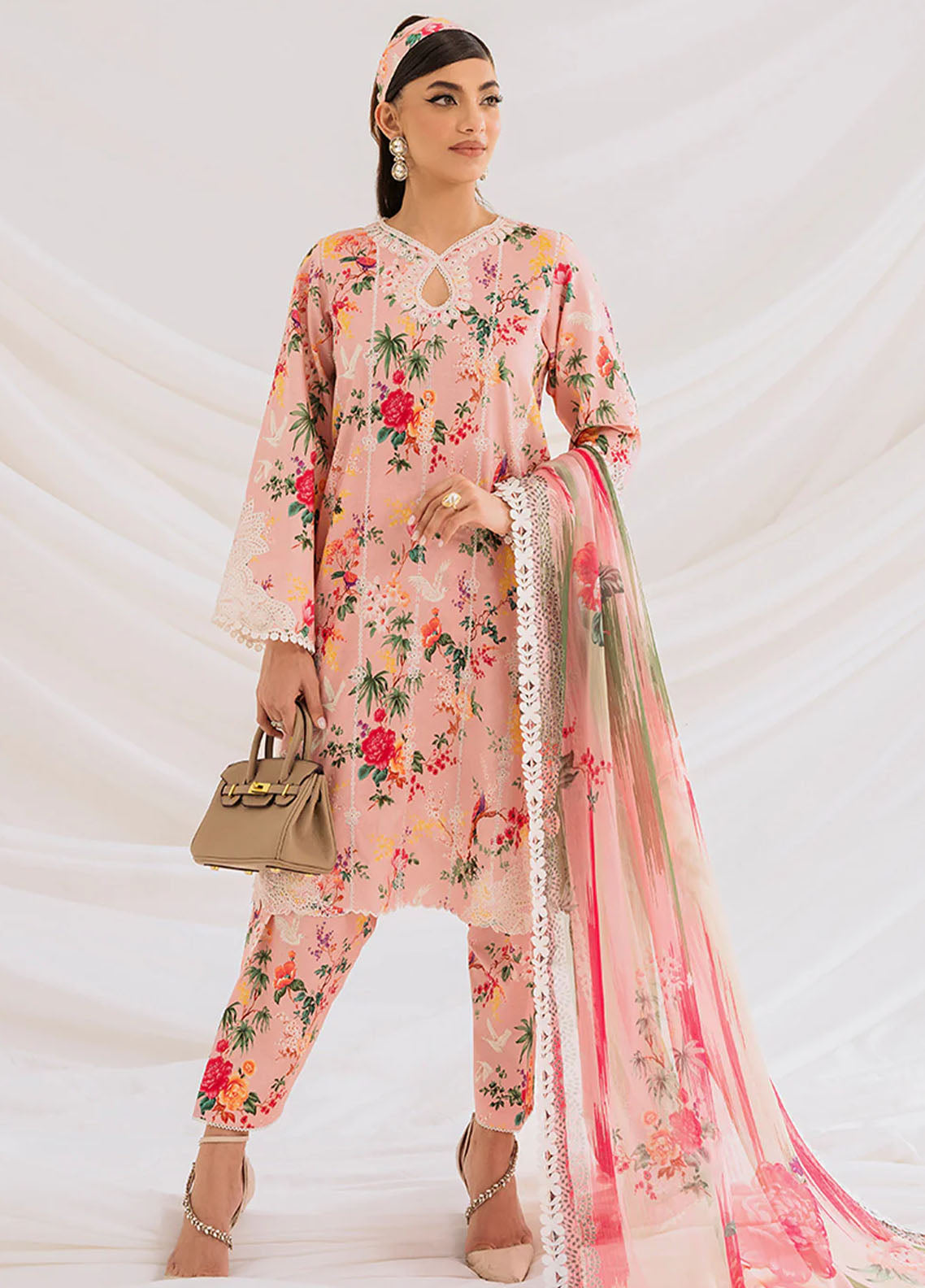 French Garden By Faixa Faixal Unstitched Eid Collection 2023 laurel