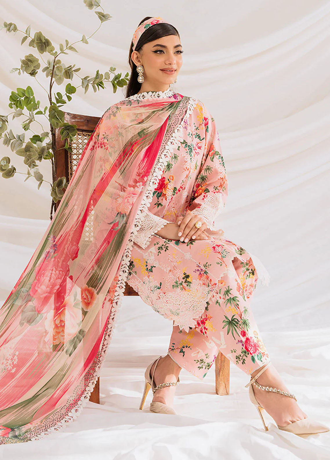 French Garden By Faixa Faixal Unstitched Eid Collection 2023 laurel