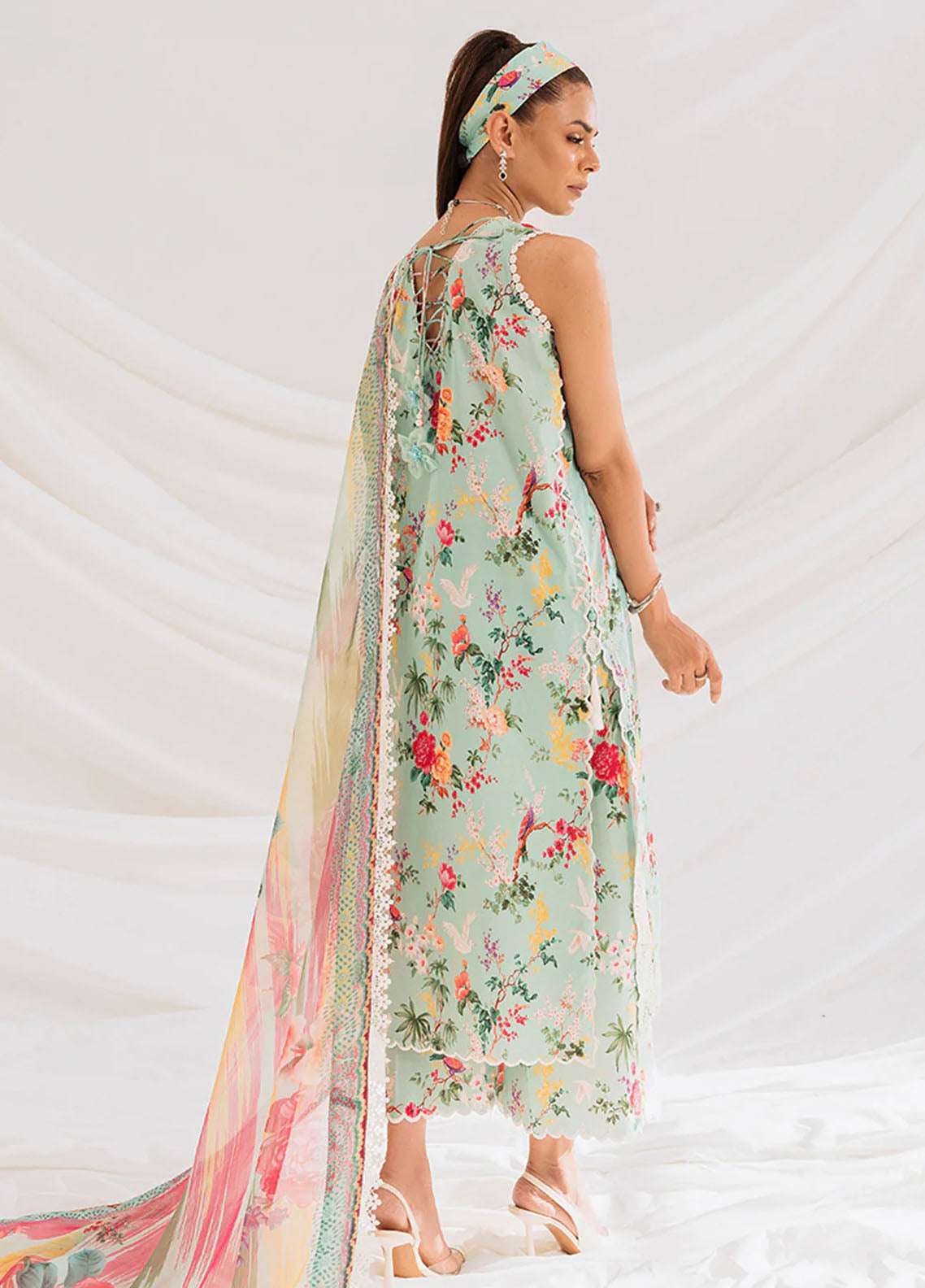 French Garden By Faixa Faixal Unstitched Eid Collection 2023 Heather