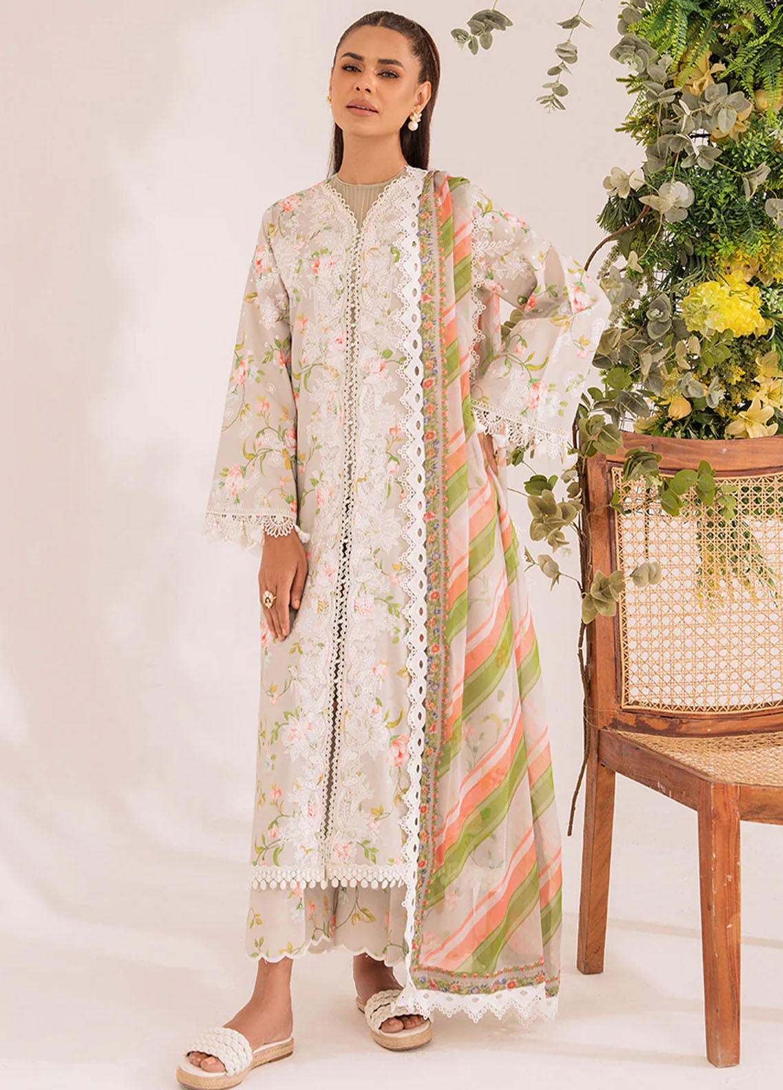French Garden By Faixa Faixal Unstitched Eid Collection 2023 Bria