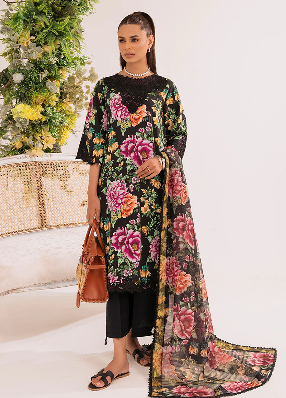 French Garden By Faixa Faixal Unstitched Eid Collection 2023 Dahlia